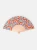 Happy Days Hand Fan with rainbows and black dots on it