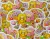 Love Is Love Holographic Sticker two flower people holding fans hugging eachother