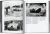 Two facing pages with black and white photos of early race cars in use and advertisments