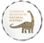 This ornament features the silhouette of Dippy the Diplodocus, the Carnegie Museum of Natural History's logo, with a map of Pittsburgh printed inside and the full name of the museum to its left.
