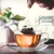 A photo of the tea sachet being used.