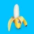 Ripe ‘N Ready Stress Banana with a blue background
