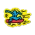 Keith Haring Skater Sticker