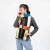 Chroma Black Skinny Scarf