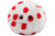 A round plush of the measles virus