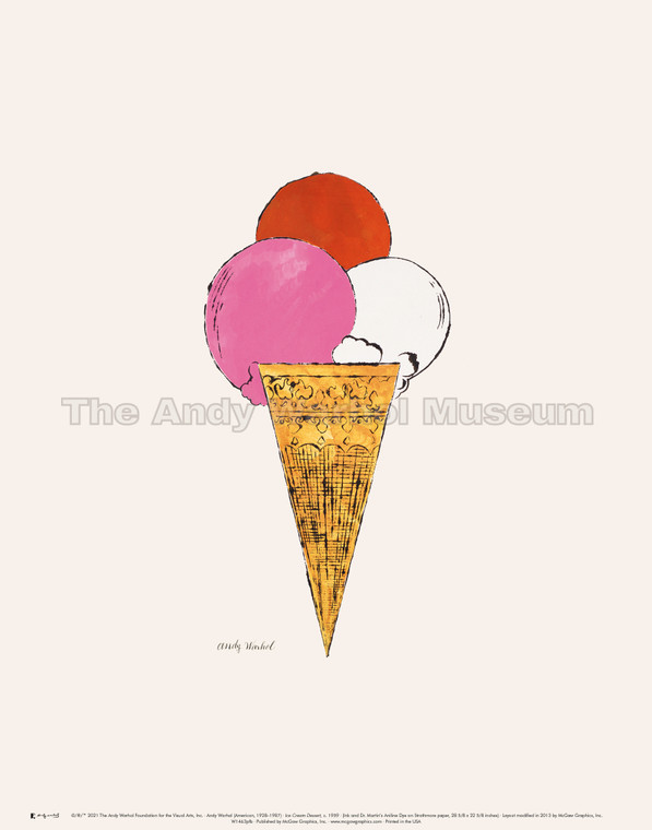 image of an ice cream cone with three scoops, one pink, one red, one white.
