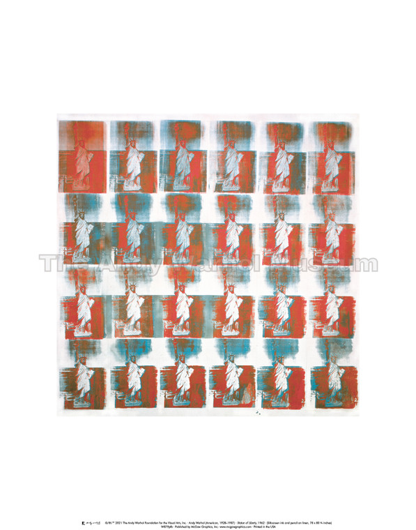 image of 24 Statue of Liberty, in 4 rows of 6.