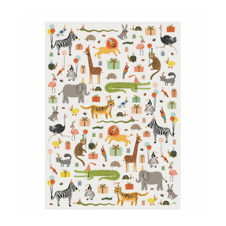 Party Animal Gift Wrap Sheet