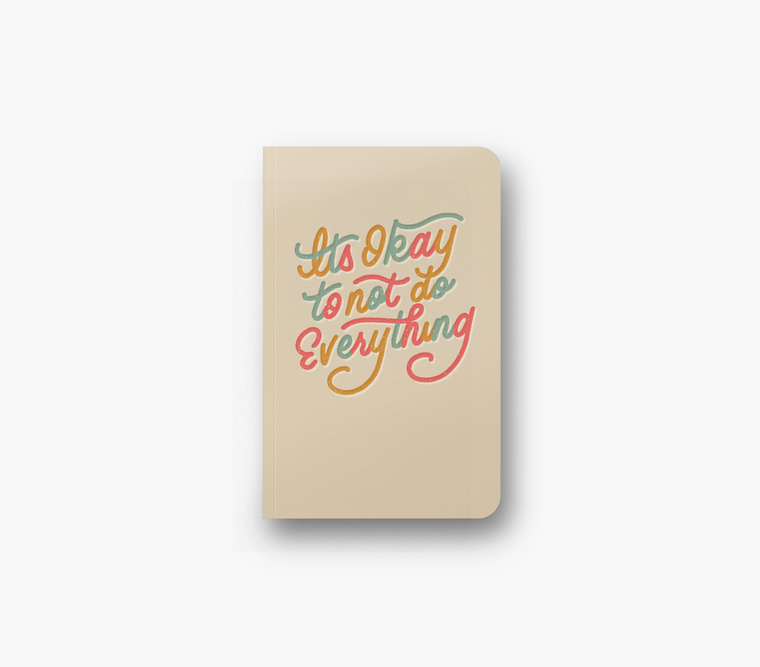 image of a notebook with bright colored text.