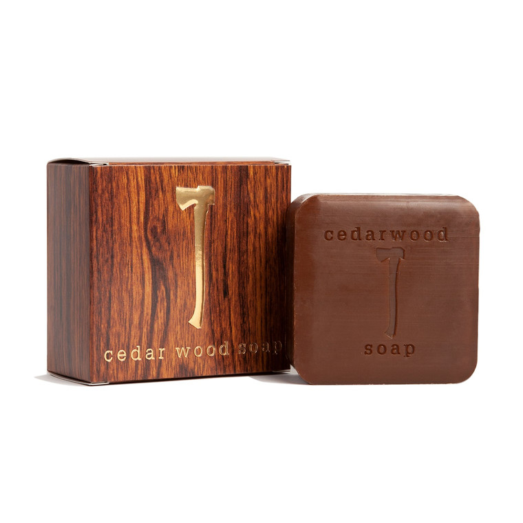 The Cedar Wood Soap has warm, woodsy aromas that create a comforting & uplifting experience while you shower.

Extracted from the wood of the cedar tree by steam distillation, cedar wood oil has properties that help combat stress, ease tension, and improve focus.