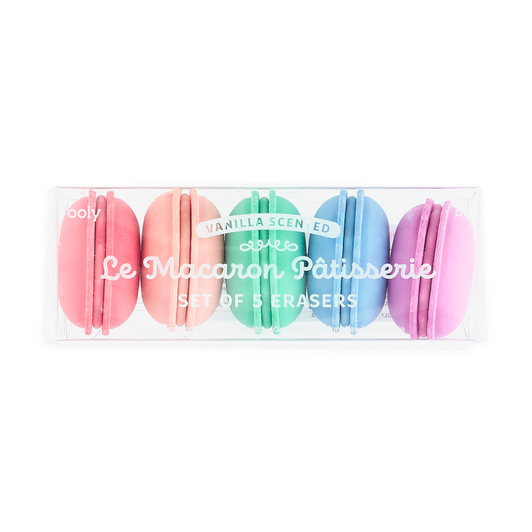 macaron erasers