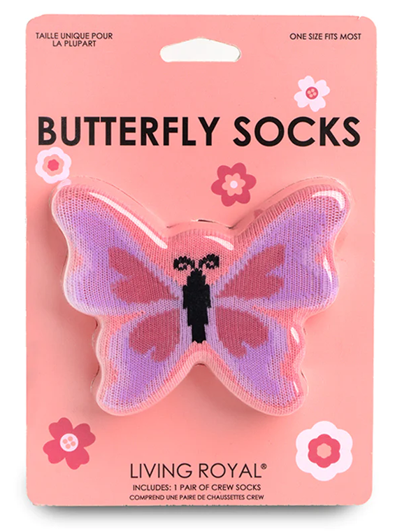 3D Butterfly Socks