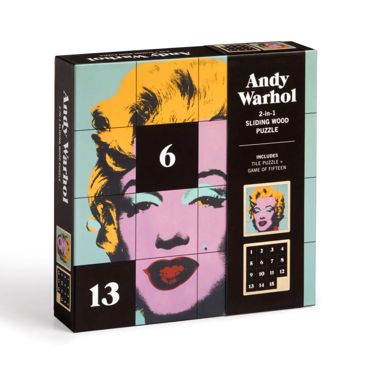 Warhol Marilyn 2-in-1 Sliding Puzzle