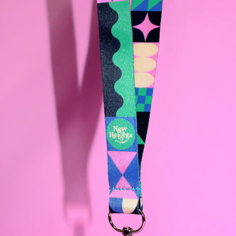 Pattern Play Geometric Lanyard