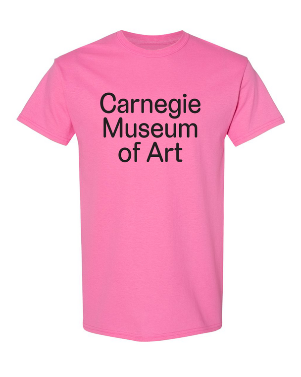 Pink New Identity Carnegie Museum of Art Logo Tee