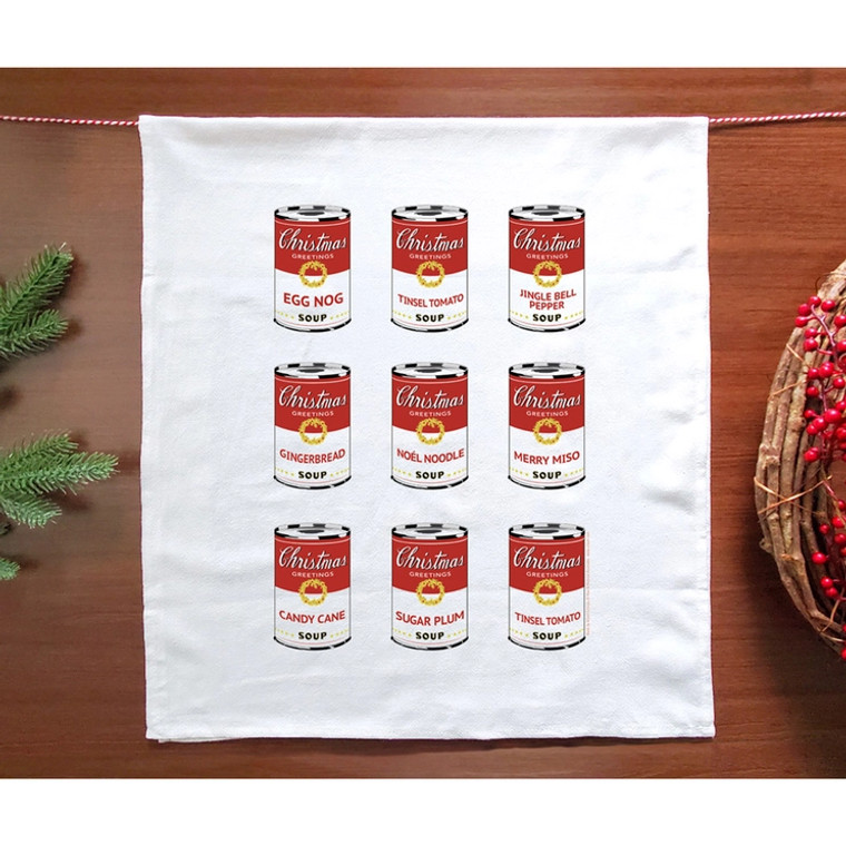 Soup Can Kitchen Dish Towel