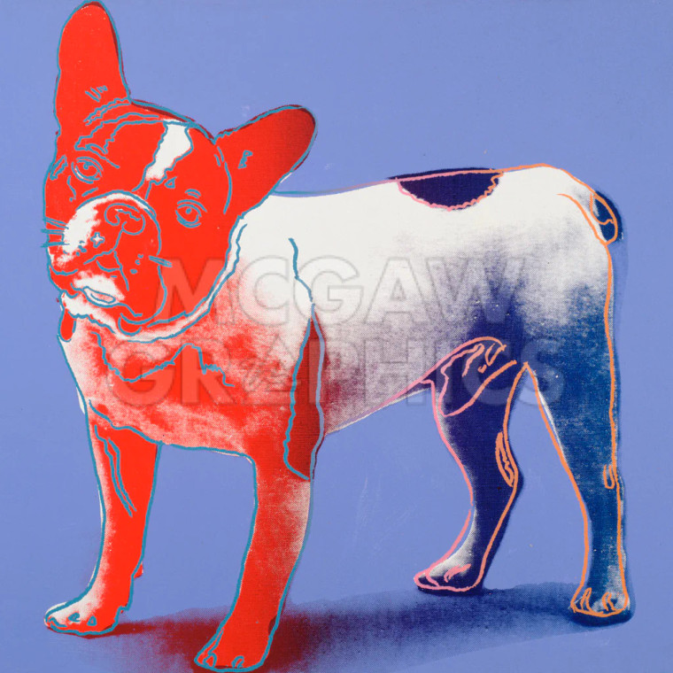 Warhol French Bulldog Poster