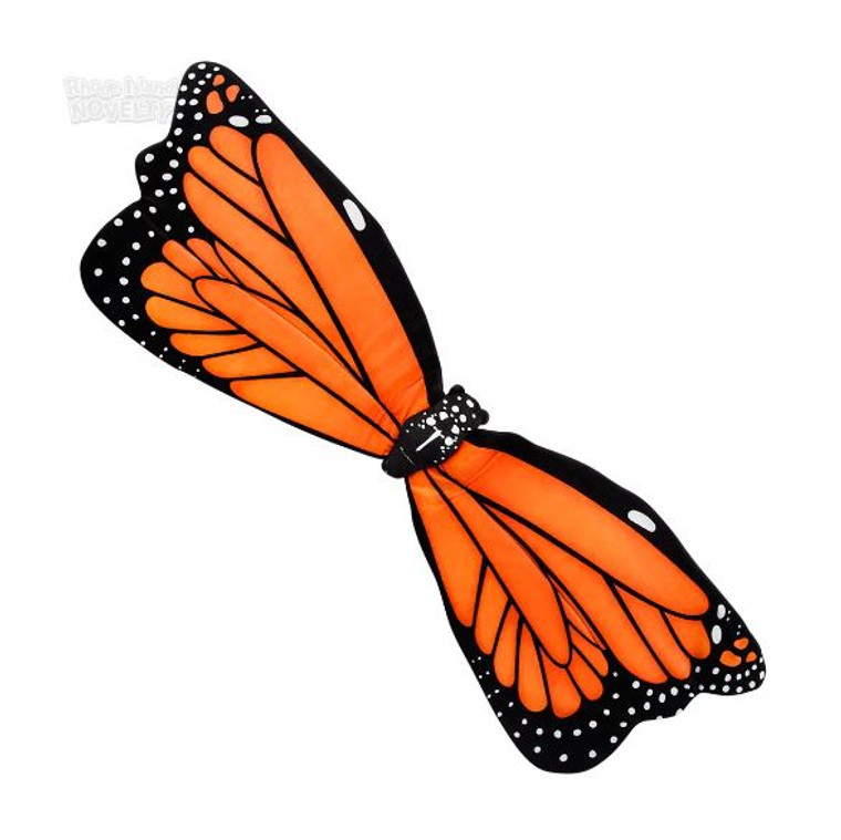 Plush wearable monarch butterfly wings
