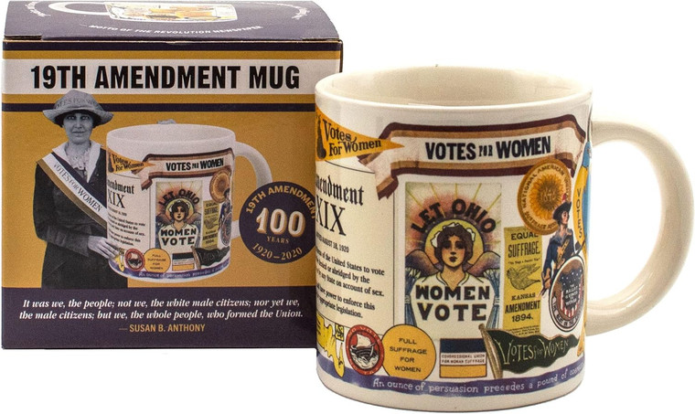 Mug next to box.