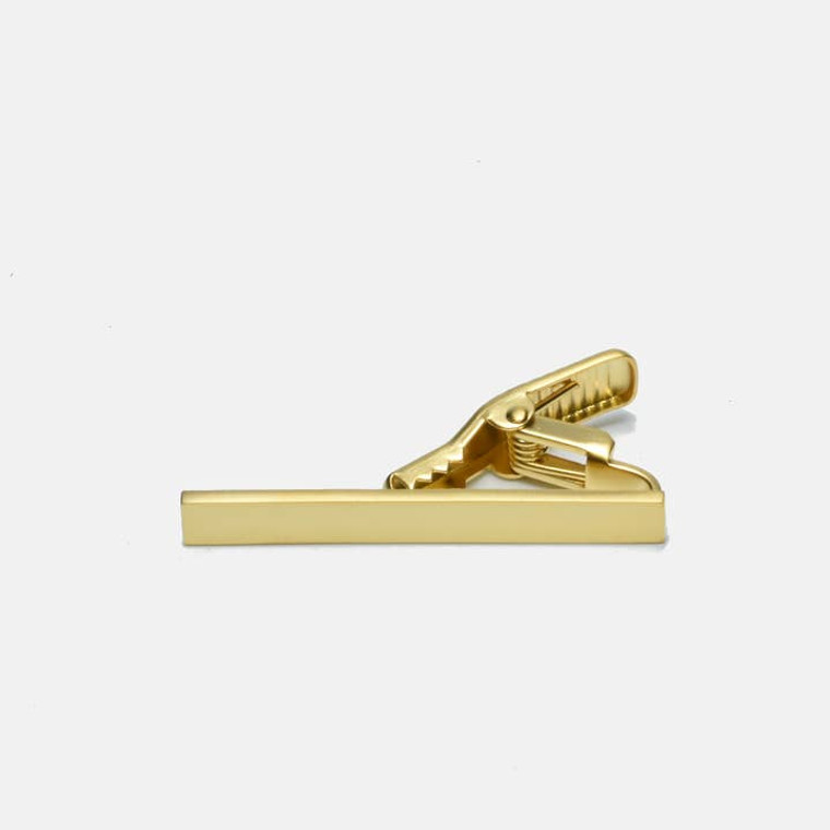 Matte Gold Tie Clip