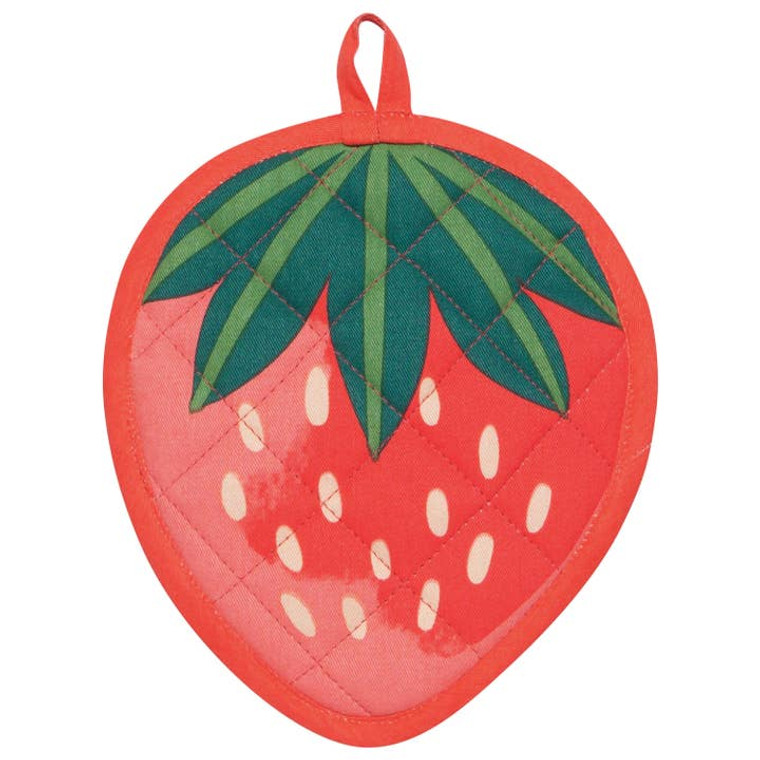 strawberry shaped potholder