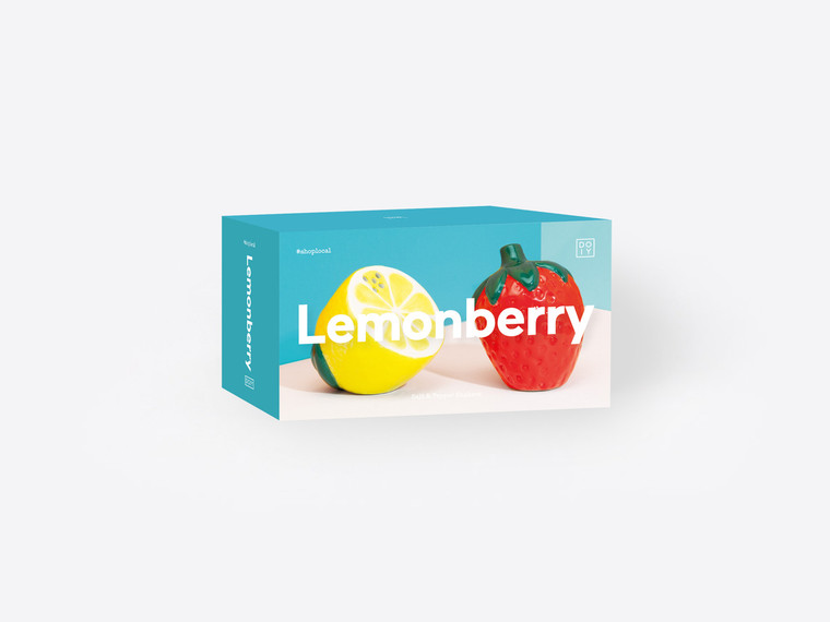Box packaging for the lemonberry shakers.