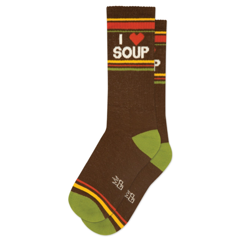 I ❤️ Soup Gym Crew Socks