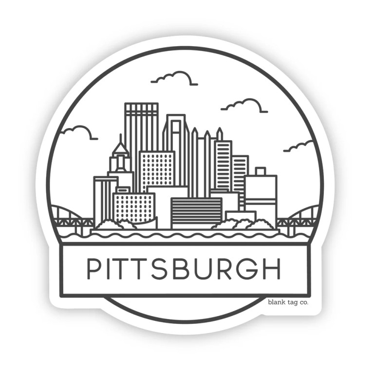 Pittsburgh Skyline Sticker