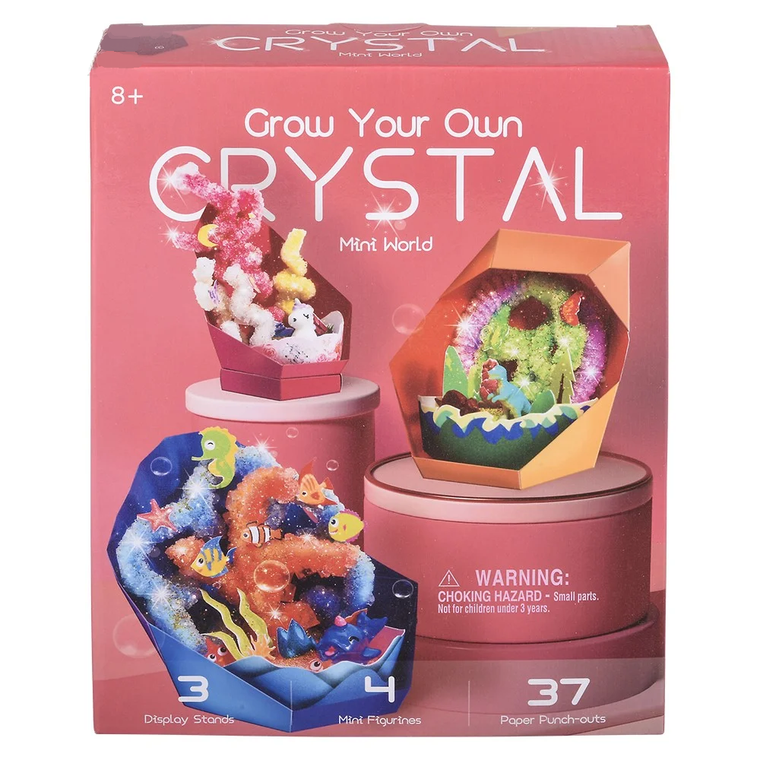 Grow your own crystal world kit, front view