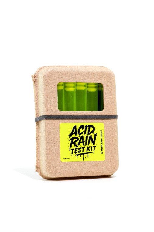 An acid rain STEM kit in eco-friendly cardboard packaging