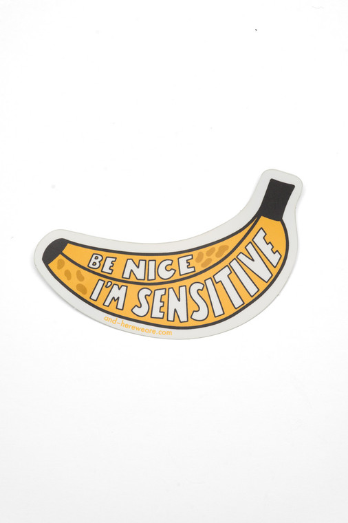 I'm Sensitive Bruised Banana Sticker
