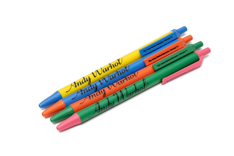 Group of color variants of Andy Warhol Museum Pen