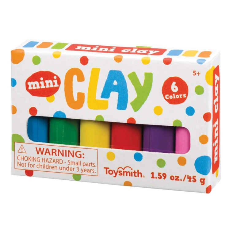 The clay inside of its cardboard packaging.