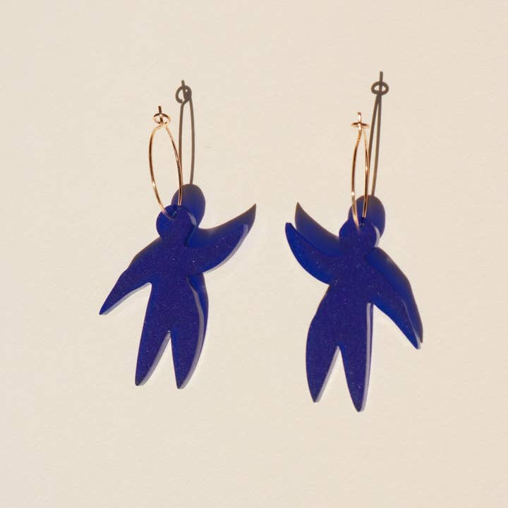 Pierre Frosted Midnight Earrings