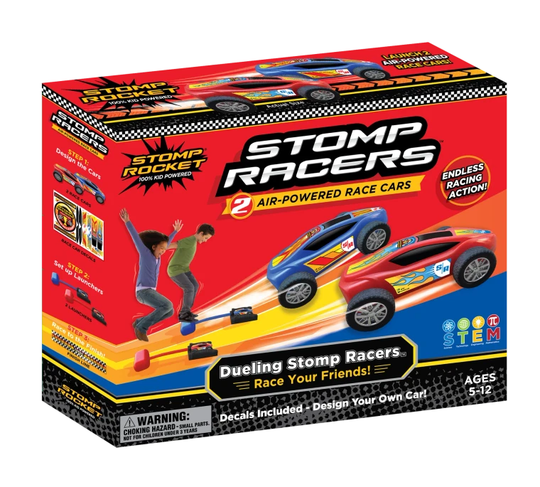 A red boxed Stomp Race Car set