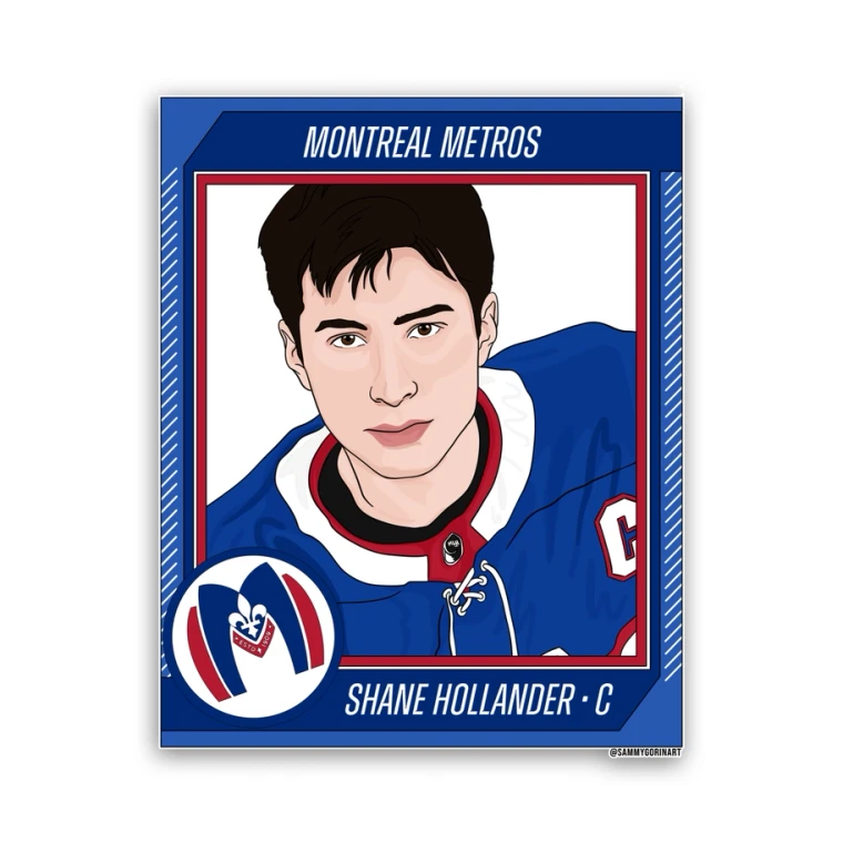 Shane Hollander Trading Card Sticker