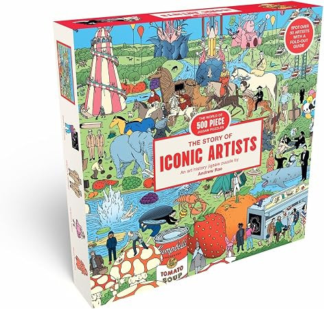 The Story of Iconic Artists: a 500 piece Art History Jigsaw Puzzle