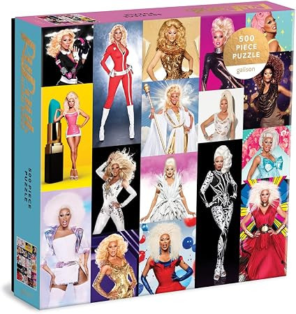 RuPaul's Drag Race Puzzle with pictures of Rupaul