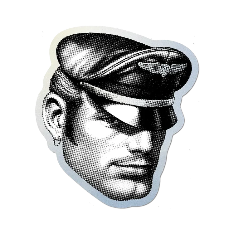 Tom of Finland Kake Headshot Sticker