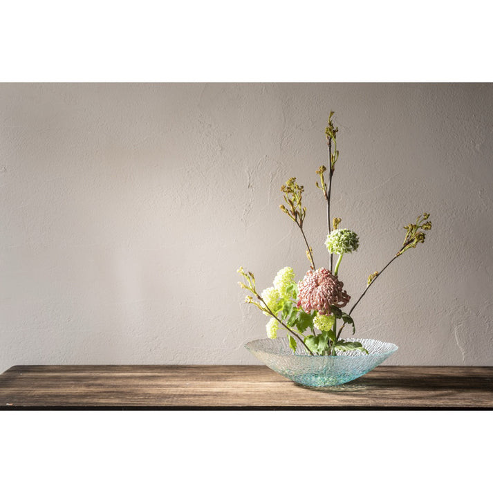 Glass Water Basin Fresh Green