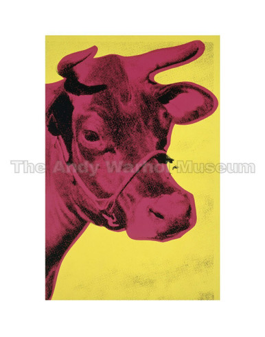 アンディ・ウォーホール　財団スタンプ　Two Colored Cows ポスター Warhol Pink and Yellow Cow Poster