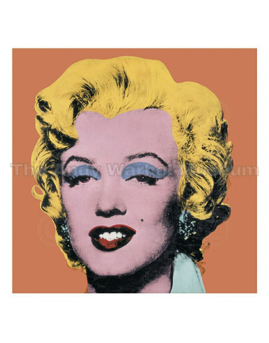 Warhol Shot Orange Marilyn Poster