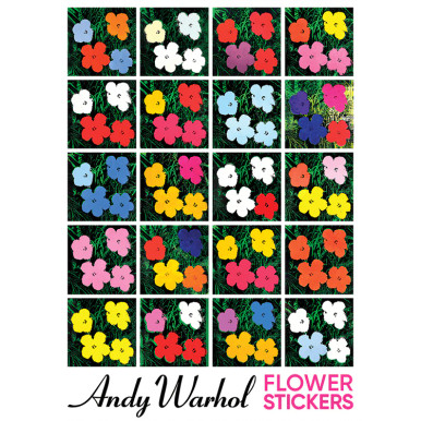 Warhol xl flowers sticker sheet