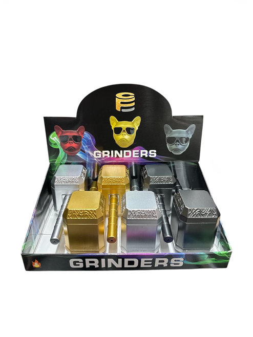 2 in 1 Metal Pipe and Grinder 3 Parts - 6/Bx