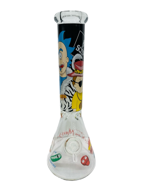 14" Water Pipe Beaker Ice Catcher - Rick & Morty