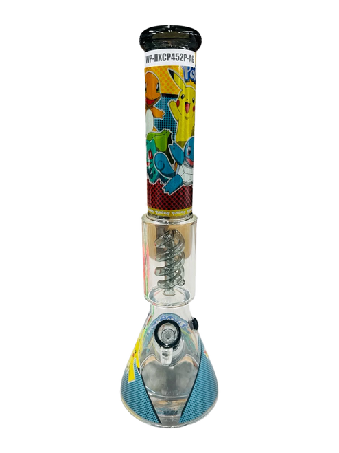 16" Water Pipe Beaker Coil Perc - Pokémon