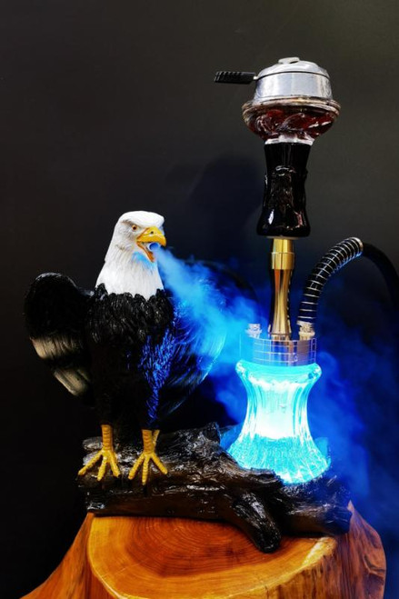 12" Aluminum + Resin Hookah - Eagle