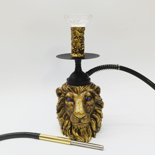 Aluminum + Resin Hookah - Lion Head