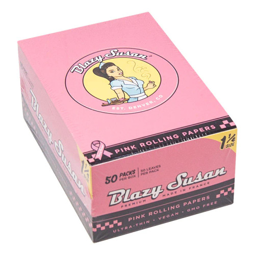 BLAZY SUSAN PINK ROLLING PAPERS 1/4