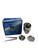 Metal Hookah Bowl & Tong Set in Box, Silver